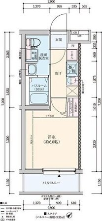 グランドロアール上新庄の物件間取画像